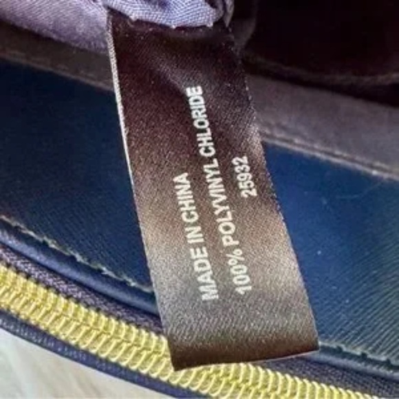 Reaction Kenneth Cole Arbol Dome Navy Blue Structured Satchel Handbag - Picture 6 of 16